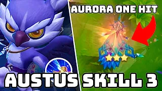 AURORA FULL MAGE INSANE DAMAGE OUTPUT |AUSTUS SKILL 3 BEST SYNERGY 2024 MAGIC CHESS|MOBILE LEGENDS