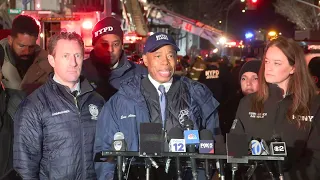 FDNY Commissioner Laura Kavanagh joins Mayor to provide update on building collapse in the Bronx
