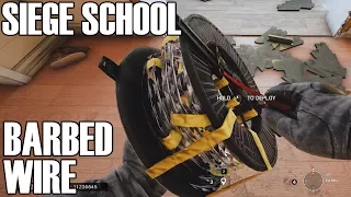 How To Use Barbed Wire - Siege School (Rainbow Six Siege)