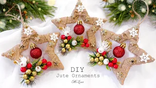 🎄 ЕЛОЧНЫЕ ИГРУШКИ ИЗ ДЖУТА ⛄️❄️⛄️ JUTE CHRISTMAS ORNAMENTS 🎄