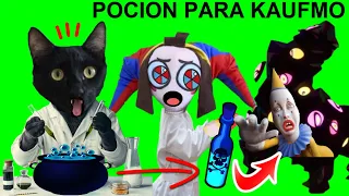 LA POCION MAGICA DE KAUFMO ABSTRAIDO y Pomni?! The Amazing Digital Circus vs gatitos Luna y Estrella