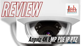 Anpviz 4K 5MP POE IP PTZ Security Dome Camera with Microphone