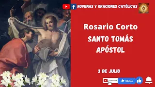 Rosario Corto Santo Tomas, Apostol 3 de julio  Misterios Gozososos #santo #santorosario