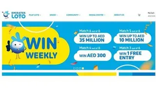 How To Play Emirates Loto || win up to 35 million || every week