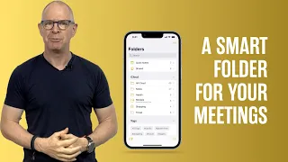 Simple Apple Notes Smart Folder For Meetings.