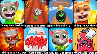 Talking Tom Hero Dash,Count Stickman,Talking Tom Time Rush,Talking Tom Gold Run,Talking Pet....