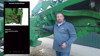 Preparing for Soybeans: Adjusting Outside Settings on a John Deere Combine