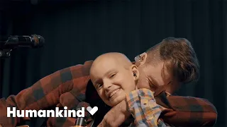 Andy Grammer duets with fan with brain cancer | Humankind