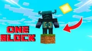 Playing one block on Minecraft. Part #1