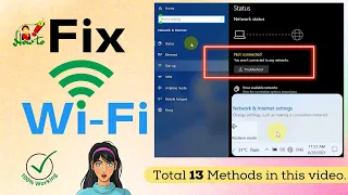 How to fix wifi not showing up on windows 10 | Solve wifi not showing in list of available networks