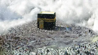 Kaaba in ruins! Storm in Makkah! The wind blows people off their feet! Saudi Arabia is closing down!