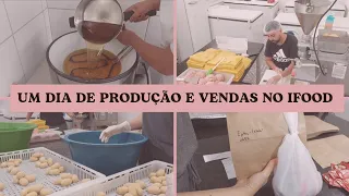 Vlog: PRODUÇÃO de SALAGADOS | Entrou 28 pedidos no ifood