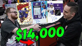 I Bought a $14,000+ Justin Jefferson Collection At a Card Show! 😱