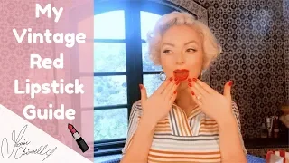 MY VINTAGE RED LIPSTICK TUTORIAL | JASMINE CHISWELL