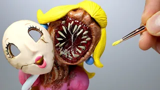 I sculpted Princess Peach from Super Mario Bros. but she's a monster...