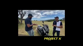 Yamaha 125 X-Max qui passe de 9  à 18 chevaux à la roue ‼️ project x