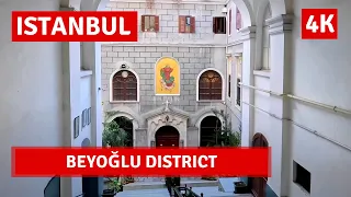 Istanbul 2023 Beyoğlu District-Galata Tower-Istiklal Street Walking Tour|4k UHD 60fps
