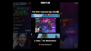 TSG Ritik Exposed Ajju bhai😮| TWO SIDE GAMERS reply Total Gaming #shorts #freefire #tsg #totalgaming