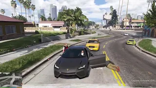 GTA 5 | Gameplay | mods | Natural Vision | 250 real car pack | Lamborghini | Enhanced Native Trainer