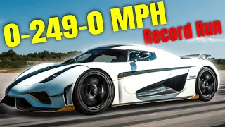 Koenigsegg Regera Faster Then Rimac Nevera in 0-249-0 MPH Record Run