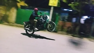 Practicing Stunts and popup wheelies on Apache RTR 180