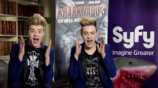 Jedward Promoting Sharknado 3 on SyFy