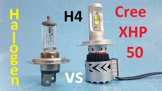 Cree XHP 50 H4 Four chip LED bulb 2017