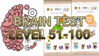 Brain Test Tricky Puzzles Level 51-100 Answers Solution