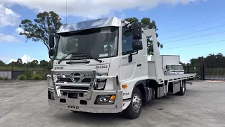 Hino Truck Sydney Australia - Hino 500 Series - 1124 FD Suburban Tilt Tray Recovery Vehicle Car