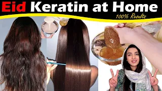 OMG 😮 Straight Damaged Frizzy Hair Keratin, Smooth Shiny Hair at Home