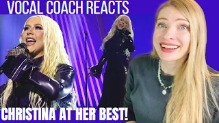 Vocal Coach Reacts: CHRISTINA AGUILERA 'A Million Dreams' Live in Dubai 2022