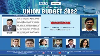 Decoding the Union Budget 2022