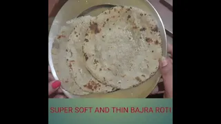 super soft bajra roti