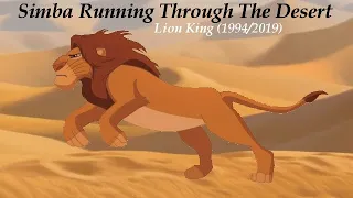 The Lion King (1994/2019) - Simba Running Through The Desert