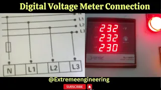 Digital Voltage Meter Connection | Digital Voltage Meter |  Extreme Engineering