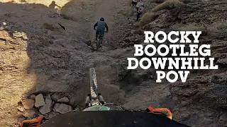 GNARLY DH POV - Super Rocky Bootleg Canyon Downhill