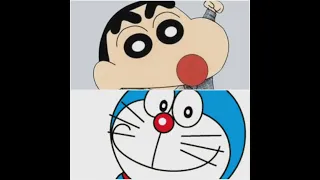 Doreamon Anim Vs Shinchan Anime #shinchan #doreamon #lovers #ytshorts #viral #shorts #india #ironman