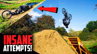 THE MTB PLAYGROUND WAS A CRAZY CHOICE FOR HIS FIRST BIG BACKFLIP!!