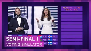 RESULTS SEMI-FINAL 1 - EUROVISION 2024 SIMULATION