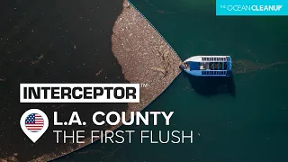 Interceptor 007 Faces the First Rain Event in LA (& stops 35,000 lbs of waste) | The Ocean Cleanup