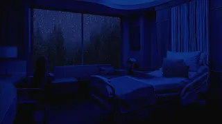 Overnight Stay in a Private Hospital Room |Hospital Room Background Noise & Rain Sounds, Relaxation