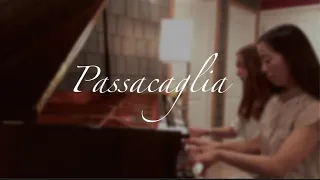 Passacaglia G.F.Handel / J.Halvorsen | Four Hands Piano Cover | Mom & Daughter Duet