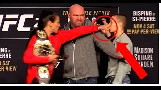 Joanna Jedrzejczyk and Rose Namajunas Staredown UFC 217 - SB MMA