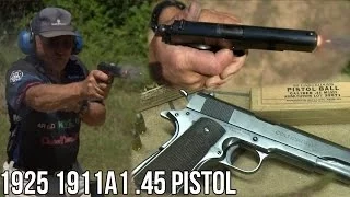 1911A1 .45 Pistol from 1925 in Slow-Mo!