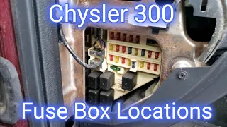 Chrysler 300 Fuse Box Locations 1998 1999 2000 2001 2002