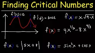 Finding Critical Numbers