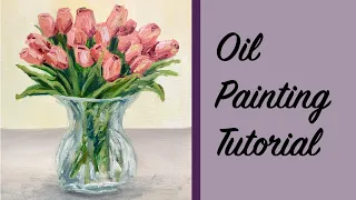 Pink Tulips Oil Painting Tutorial