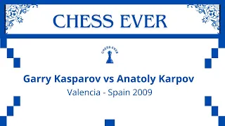 Garry Kasparov vs Anatoly Karpov.  Valencia - Spain 2009