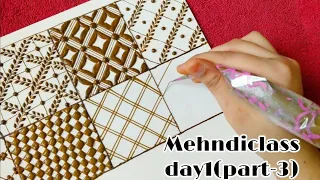 Sehreen Henna classes ||tips & tricks||day1||part-3|| learn Henna with Sehreen henna classes 2023 ❤️