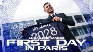 🥰  THE FIRST DAY OF LUCAS HERNÁNDEZ IN PARIS ! 🔴🔵 #WelcomeHernández